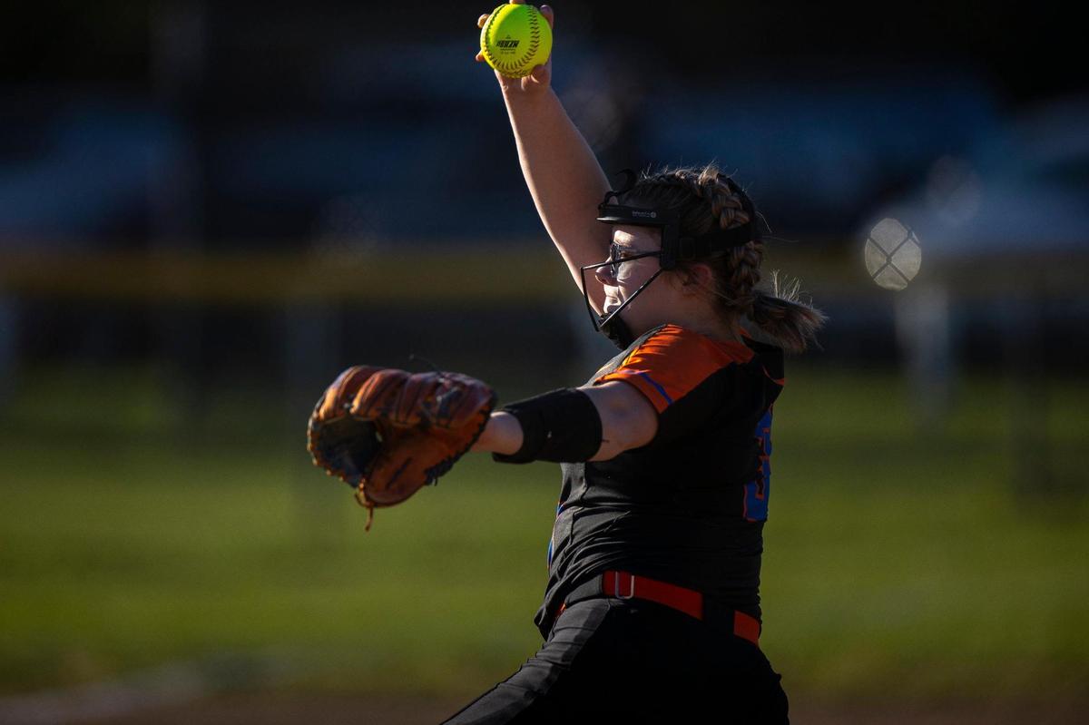 Macy pitches during FrankfortÕs game against Paris on Monday, March 29, 2021 in Paris, Ky.