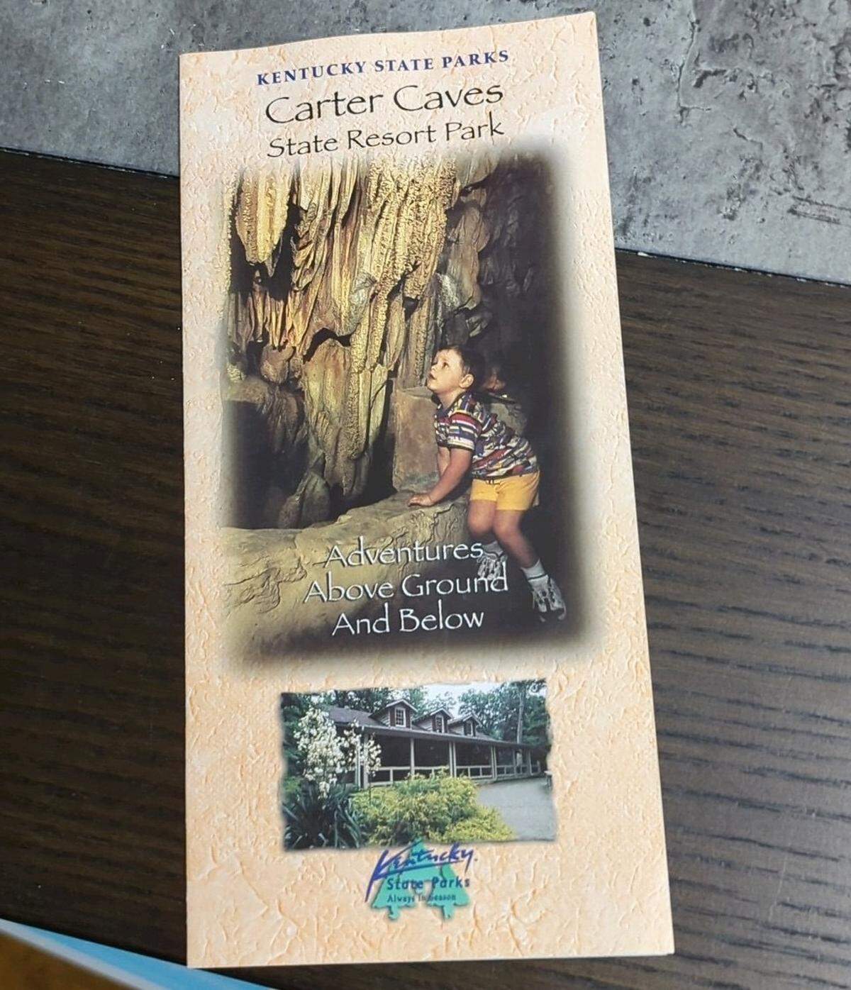 Lexington Herald-Leader columnist Andrew Henderson is pictured at the age of three or four looking up at stalactites in X Cave at Carter Caves State Resort Park.
