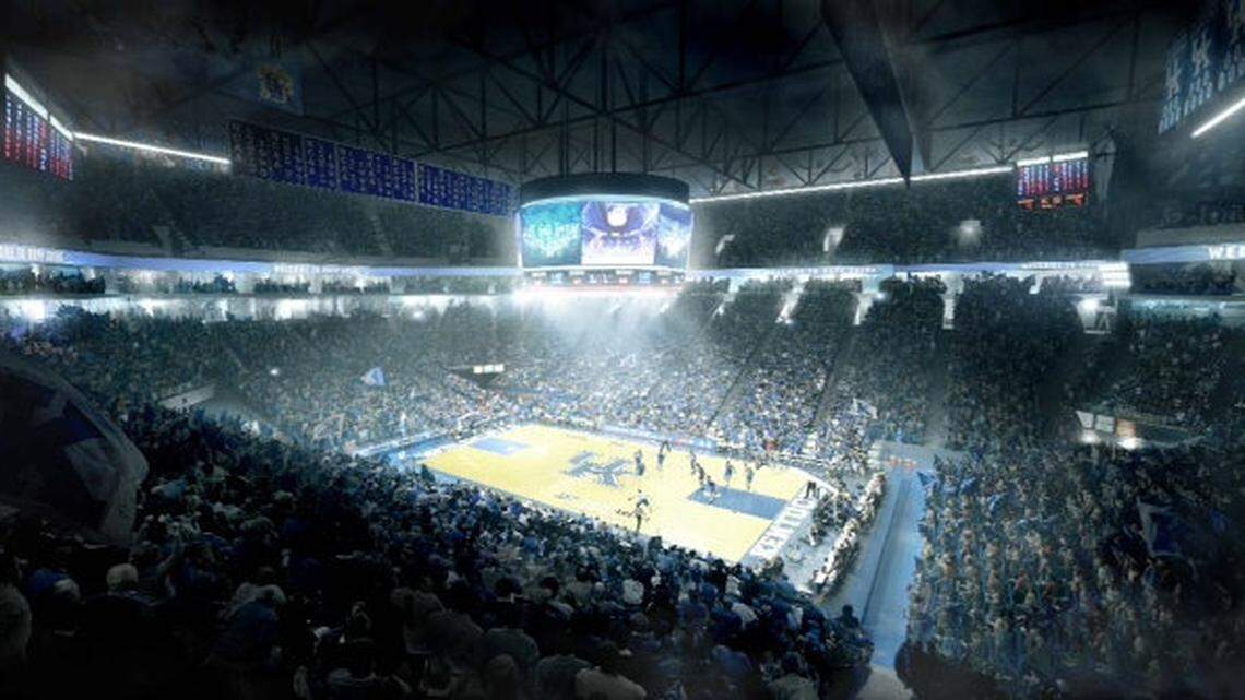 Rupp Arena, which has served since 1976 as the home of University of Kentucky basketball, will be getting a major facelift. Luxury suites, a private club and lounge, and loge boxes will be added in the re-invention, a project that will be led by the architecture firm NBBJ. Above is an initial conceptual rendering of the project.