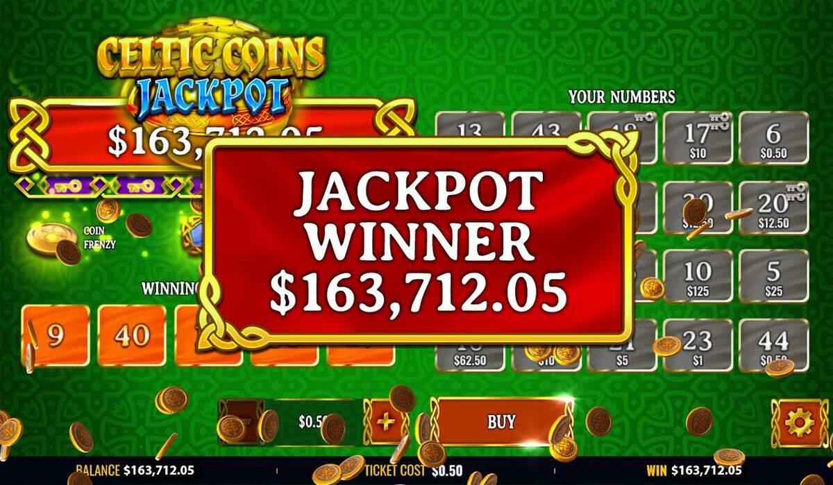A Lexington man won more than $163K recently playing the Celtic Coins Jackpot online game through the Kentucky Lottery.