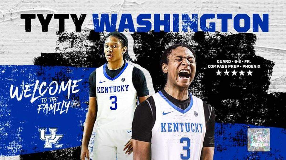 TyTy Washington was one of the biggest risers in the national recruiting rankings over the final months of the 2021 cycle.
