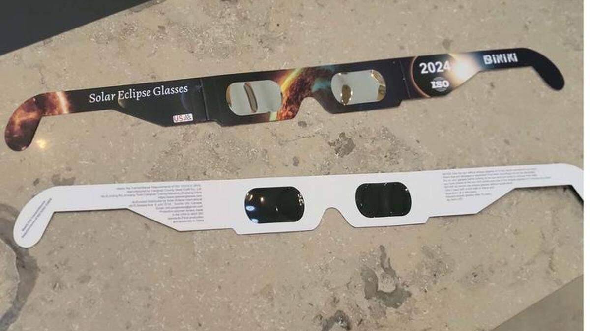 The Biniki brand eclipse glasses given out through University of Kentucky libraries should not be used for watching the solar eclipse because they may not be safe, UK said.