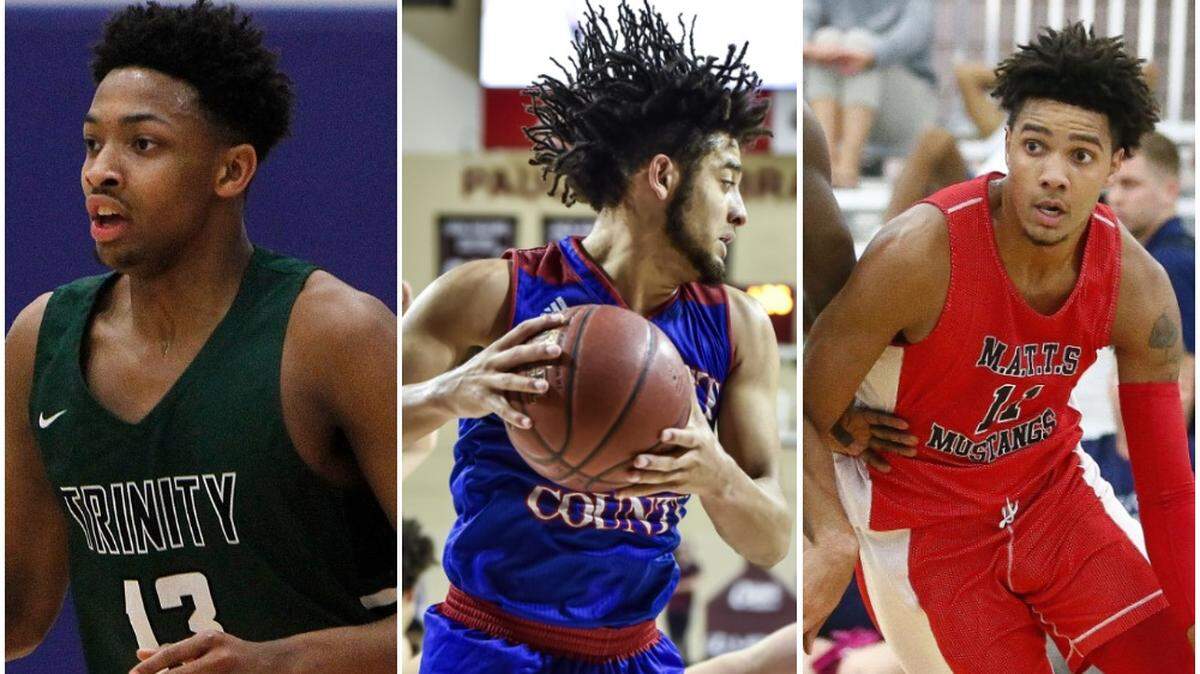 Trinity’s David Johnson, Scott County’s Michael Moreno and Pendleton County’s Dontaie Allen were all nominated for 2019 Mr. Basketball.