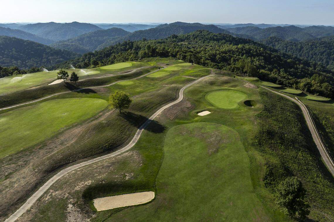 StoneCrest Golf Course in Prestonsburg sits on a mountain whose top was previously removed to extract coal. Pat Tallent says he has invested almost $2 million in renovating the course. “I am not trying to make any money. I’ve got money. I would love if we could get it up where the city is making something. Think of what the city could do with extra money.”