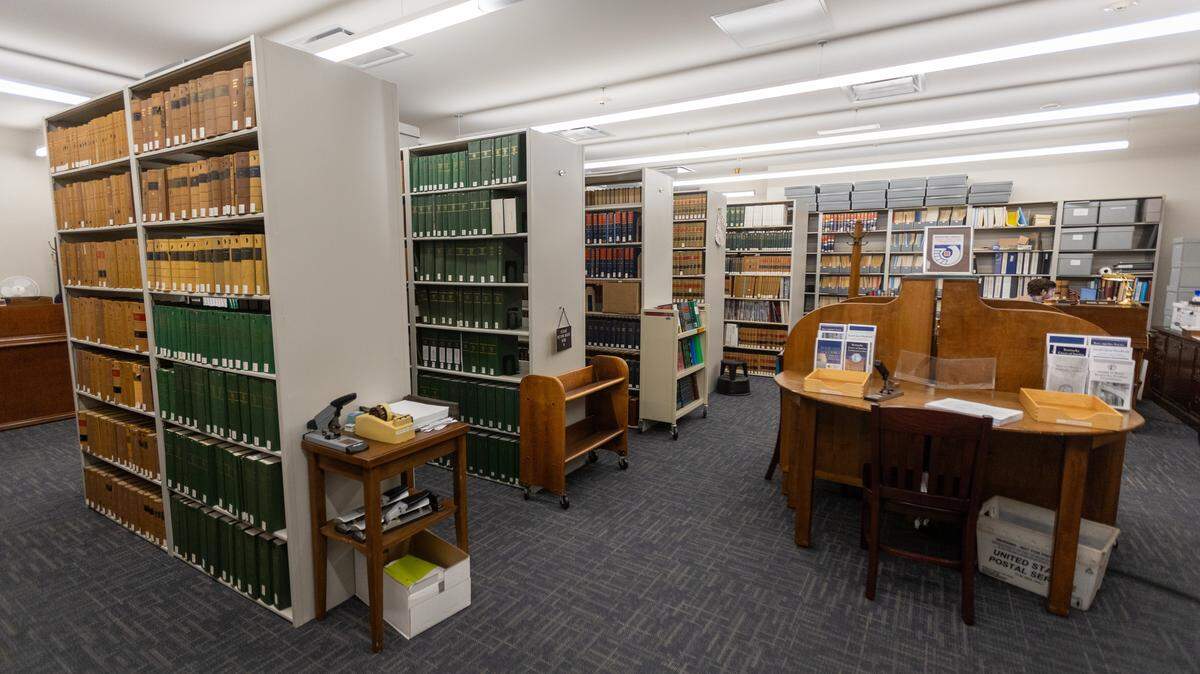Book from The Supreme Court and State Law Library were relocated to Chamberlin Ave. while the Capitol receives renovations on Dec. 2, 2025.