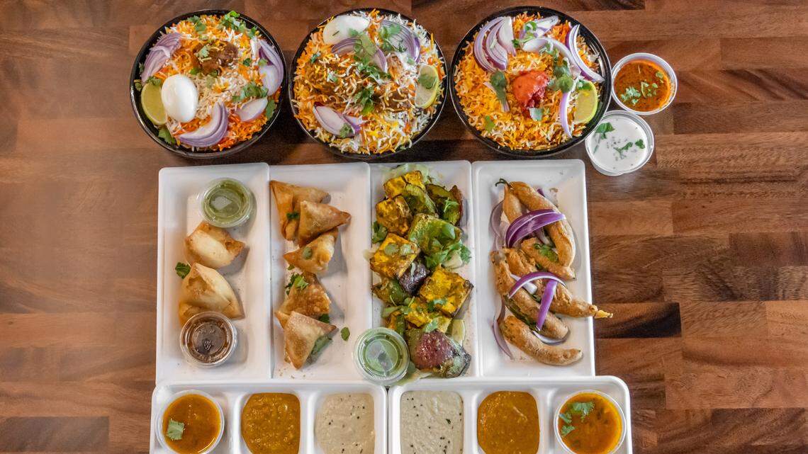 Hyderabada House specializes in South Indian food including biryani rice dishes and signature dishes such as Nawabi Goat Curry and Chicken Nawabi Murgh.