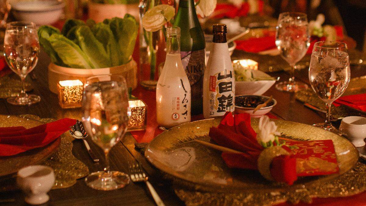 This was the place setting for Omage’s Lunar New Year celebration from last year. They plan another dinner party this February.