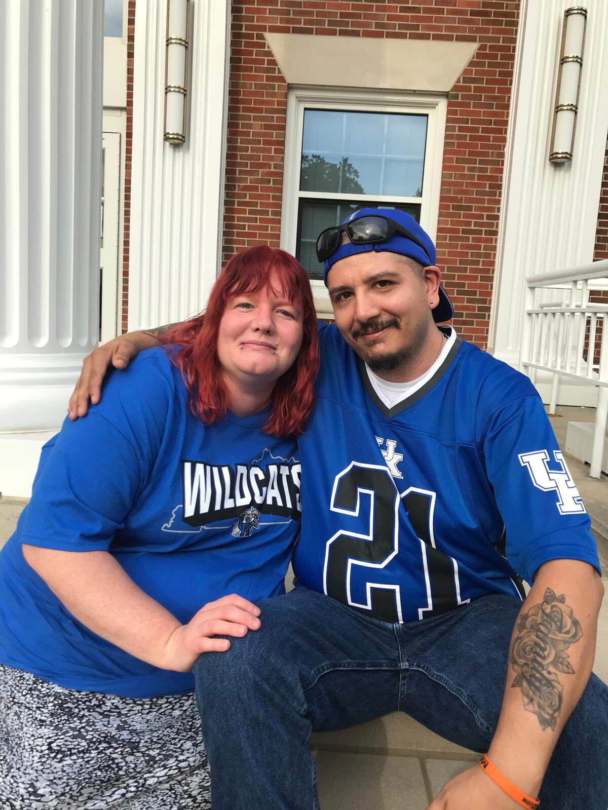 Monica and Jonathan Eaglefeather attended the Kentucky basketball players’ Fans First Fan Event at Transylvania University on Saturday.