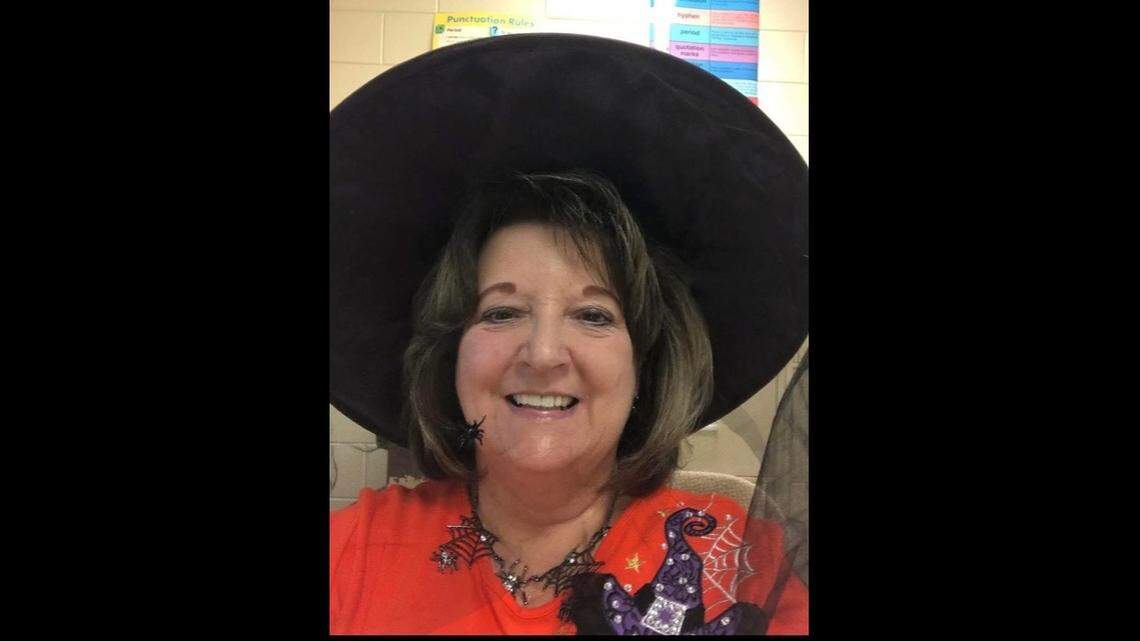 Sherri Smith, a retired teacher from Clay County, is seen in this undated photo around Halloween. She was identified Saturday as one of the victims of overnight storms in Southeastern Kentucky that left 18 people dead.