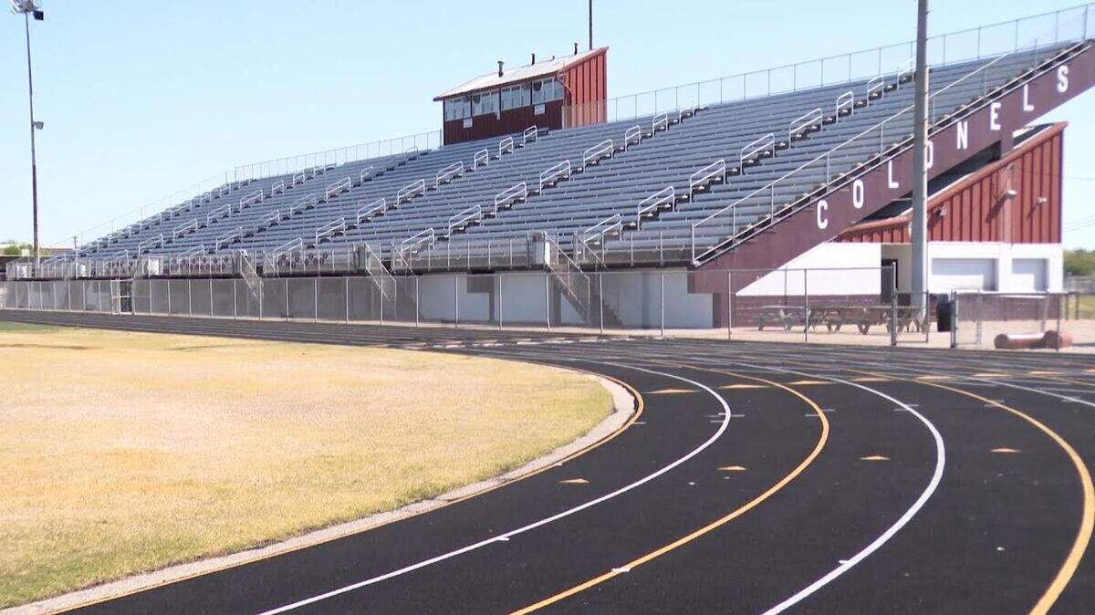Henderson County High School football field. Credit: WEHT-TV