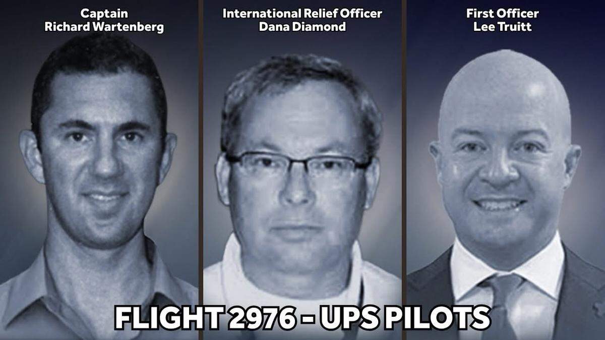The three UPS pilots killed in a Tuesday, Nov. 4, crash in Louisville have been identified.