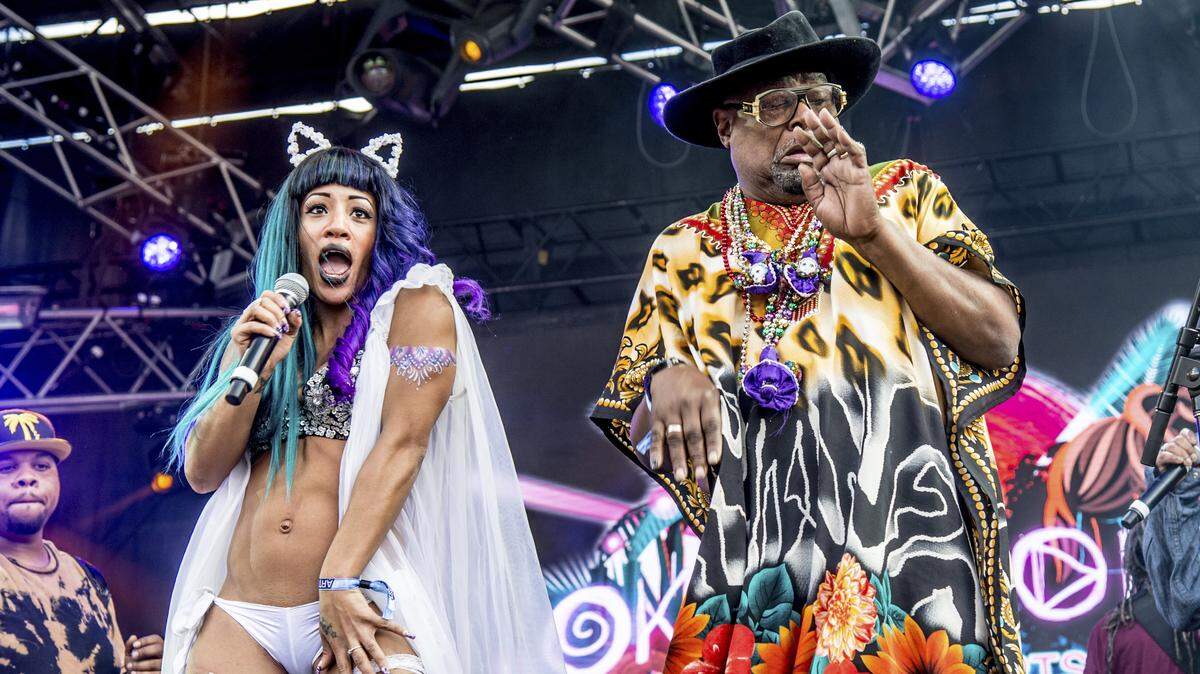 George Clinton of George Clinton and Parliament Funkadelic performs at the Okeechobee Music and Arts Festival in 2017 in Okeechobee, Fla. Clinton will perform in his farewell concert tour at the Lyric Theatre on Aug. 23.