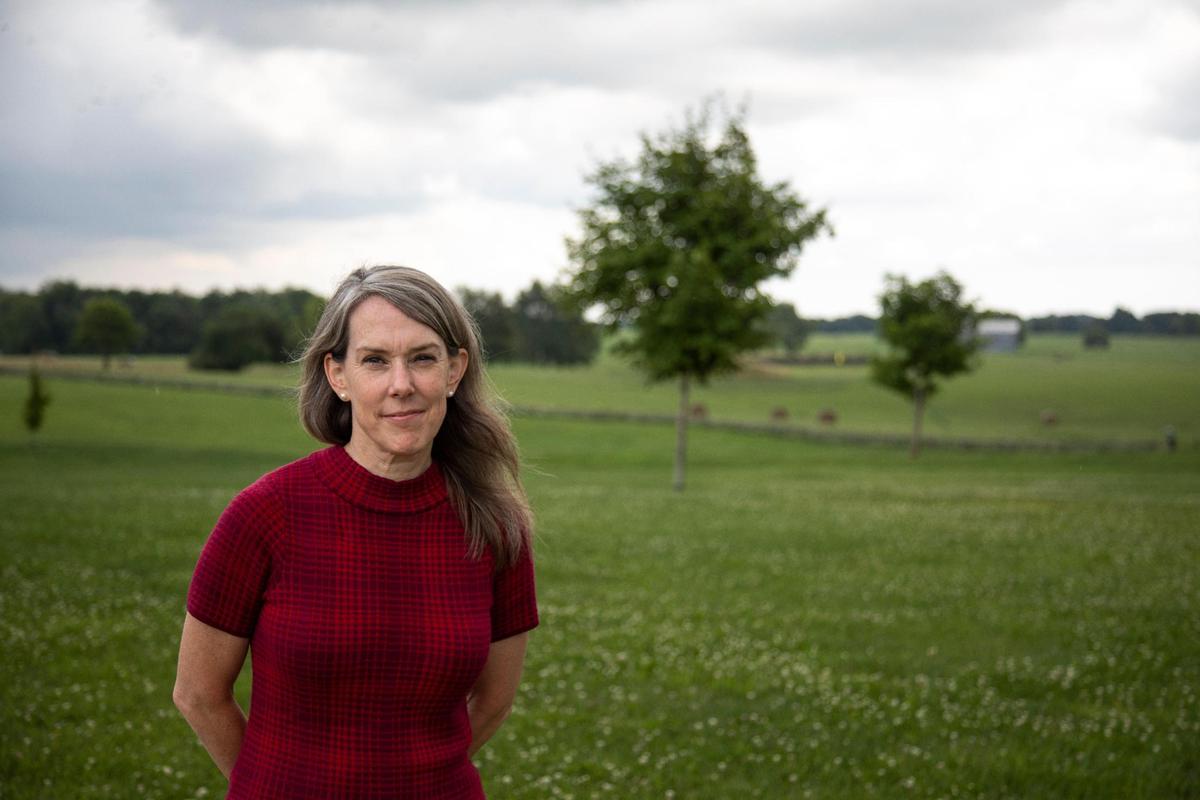 University of Kentucky Professor Amy Murrell Taylor poses for a portrait at Camp Nelson outside Danville, Ky., Wednesday, July 14, 2021.