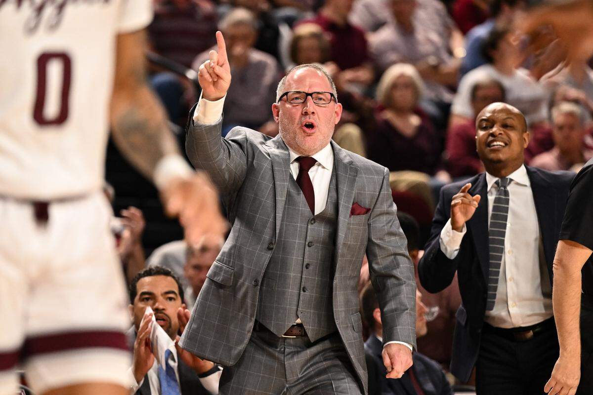 Texas A&M Coach Buzz Williams led the Aggies to a 15-3 record and the No. 2 seed heading into the SEC Tournament in Nashville.