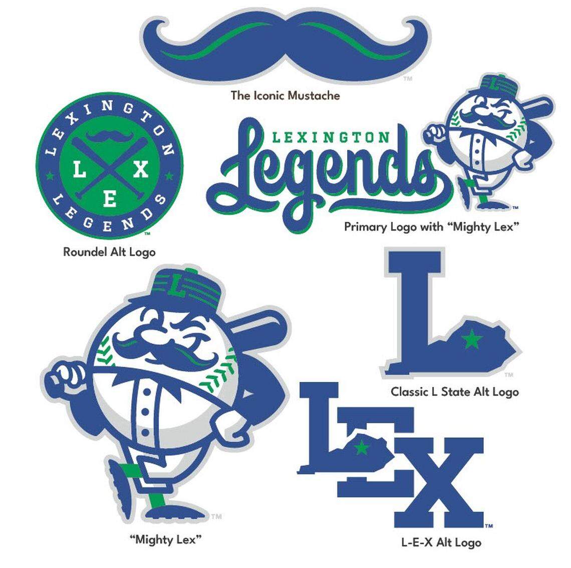 The Lexington Legends revealed a series of redesigned logos Thursday in preparation for the return to the team’s original nickname this season.