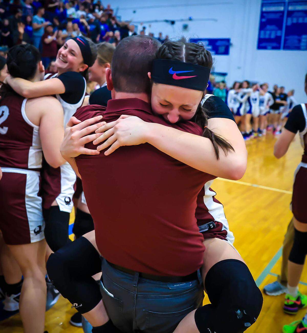 Owsley County head coach Travis Smith and daughter Carly, the team’s leading scorer, will lead the Owls to their first Sweet 16 in school history.