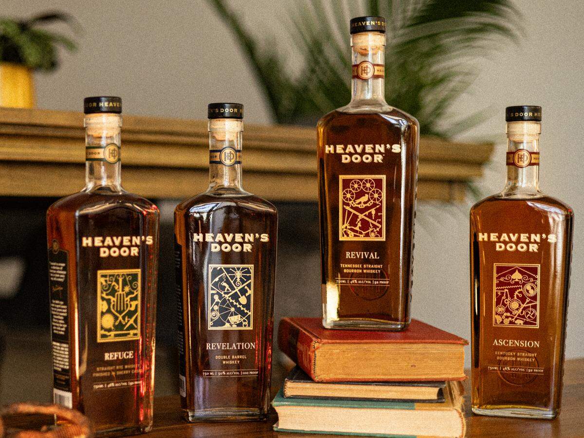 Ascension Kentucky Straight Bourbon joins Revival Tennessee Straight Bourbon, Revelation Double Barrel Whiskey and Refuge Straight Rye Whiskey finished in Amontillado Sherry Cases in the Heaven’s Door Distillery Collection from singer/songwriter Bob Dylan.