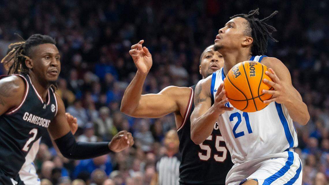 Shot charts from No. 6 Kentucky basketball’s 79-62 defeat at South Carolina