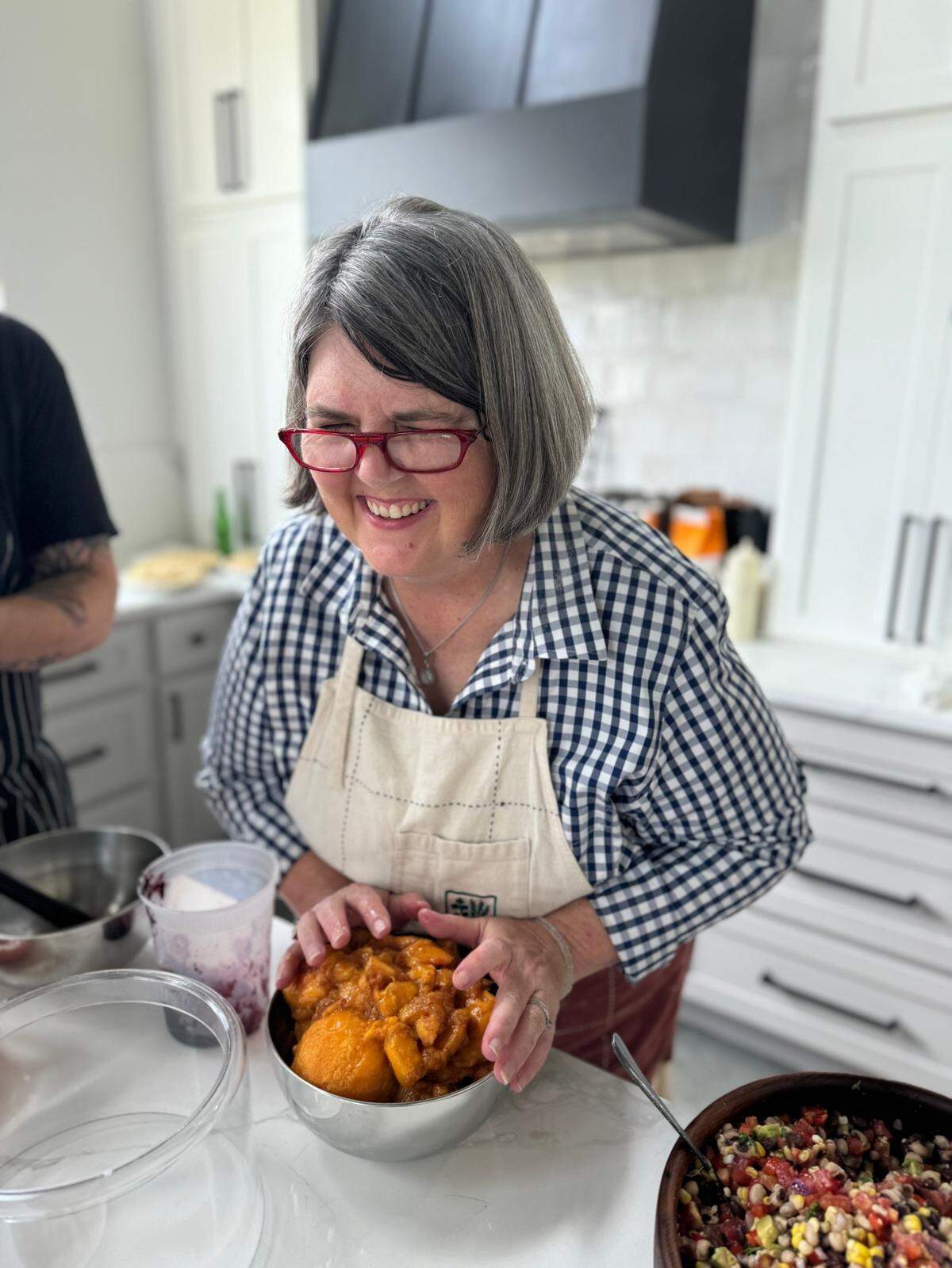 Chef and restaurant owner Ouita Michel behind the scenes on “You Belong Here,” her show about Kentucky’s culinary scene.