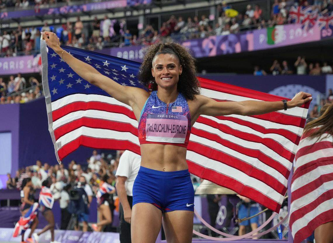Sydney McLaughlin-Levrone won two gold medals at the 2024 Summer Olympics and has won four golds over the past two Olympics.