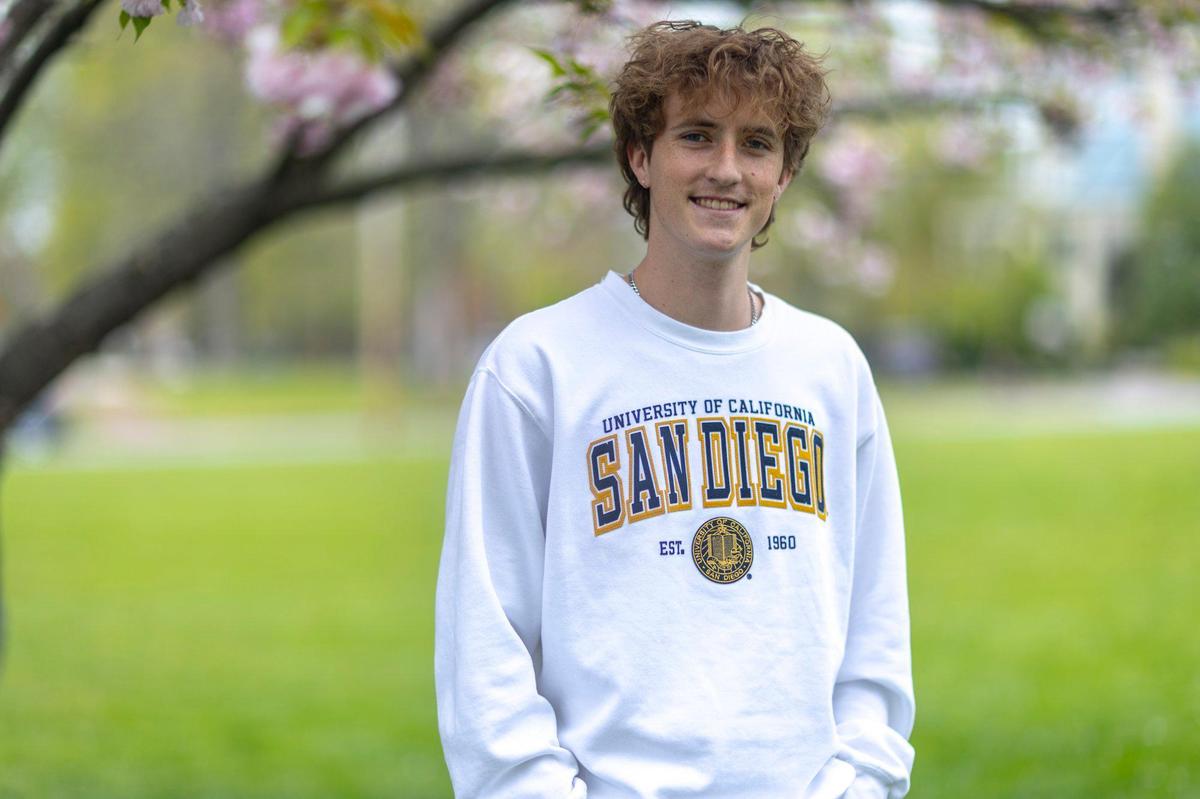 Trent Fry, who will graduate from Transylvania University in May, is photographed on campus on Thursday, April 17, 2025.
