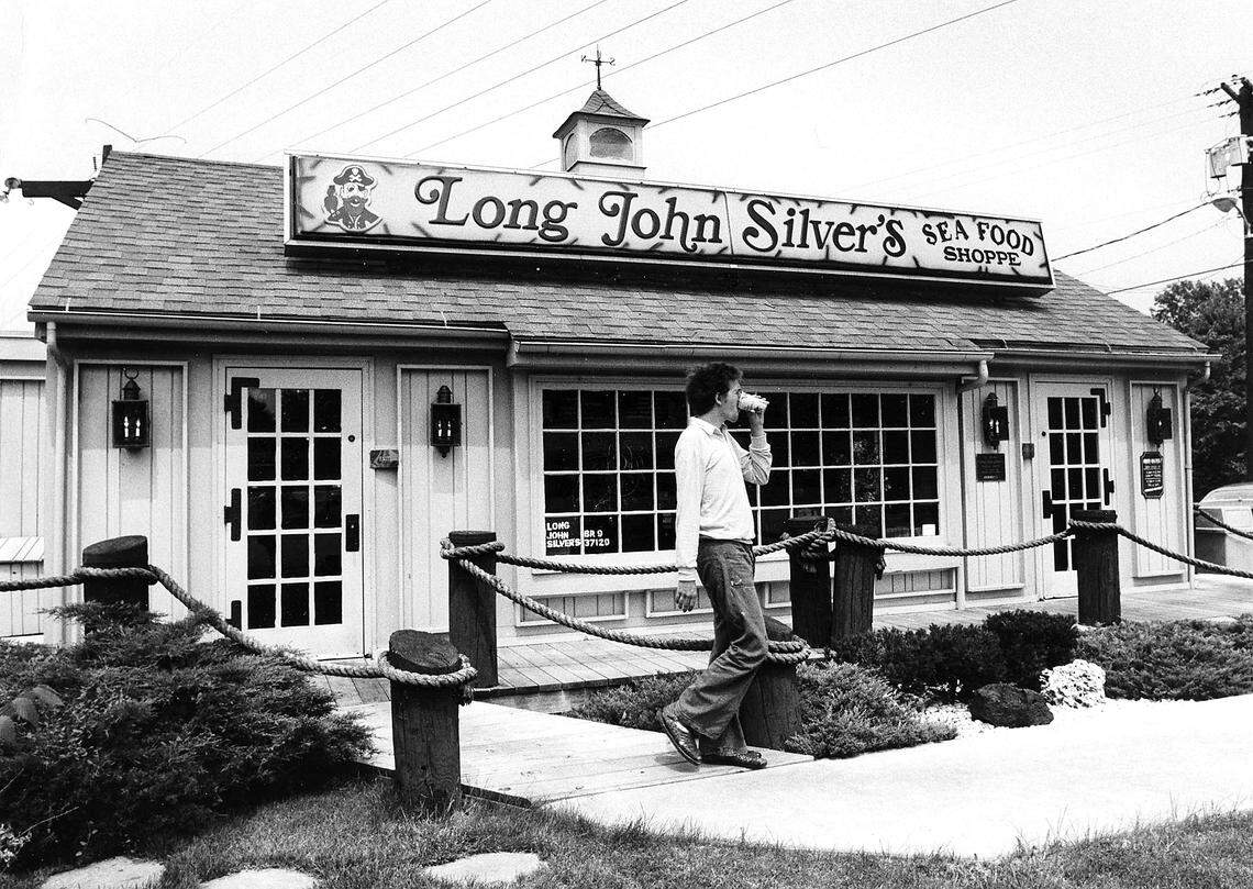 Gene Stathas leaves after dinning June 8, 1981 at the very first Long John Silver’s location at 301 Southland Drive in Lexington. Origionally called the Cape Codder, Jerrico Inc. renamed it Long John Silver’s and opened for business on Aug. 18 1969.