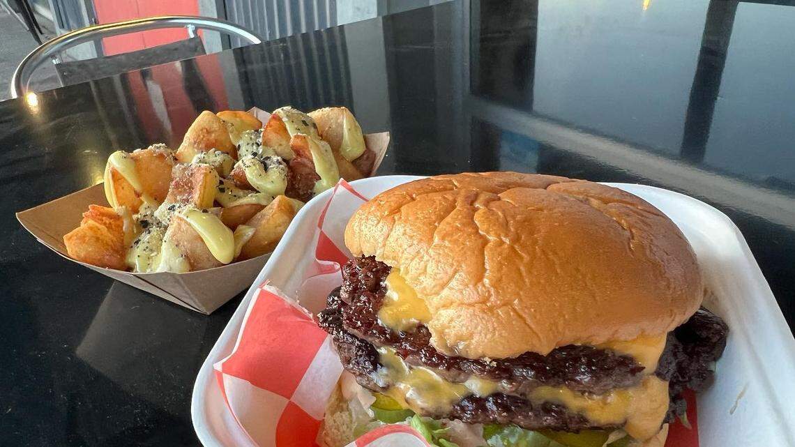 Kismet’s Basic B and fries are available at The Burl on Manchester.