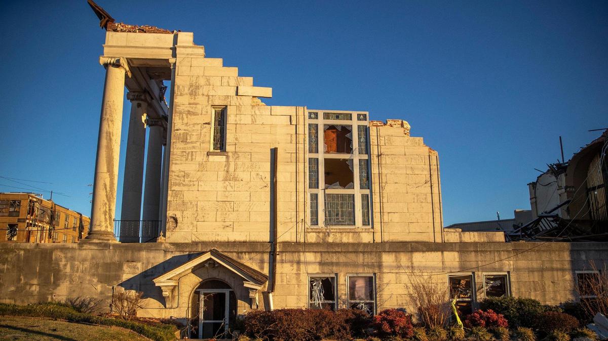 Church in ruins, Red Cross relief: See photos, video of Kentucky tornado clean up effort