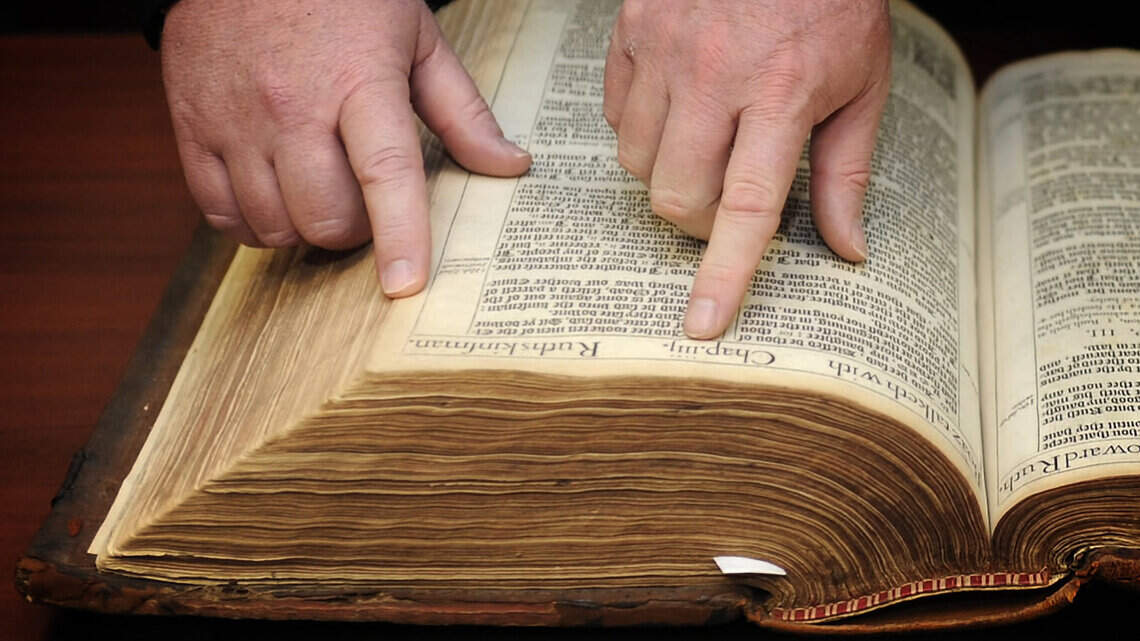 Rare King James Bible comes off the shelf