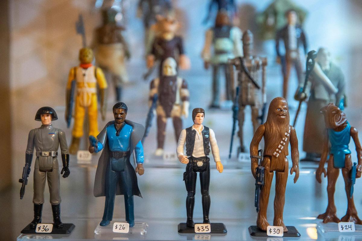 Earth to Kentucky in Covington specializes in unique Star Wars action figures, including artistic bootleg versions, that originated from the now-defunct Kenner toy company in Cincinnati.
