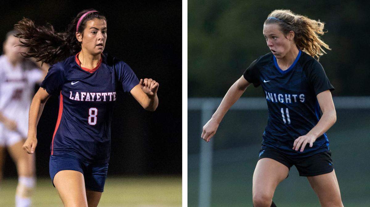 Lafayette’s Brooke Dawahare, left, and Lexington Catholic’s Katherine Truitt.