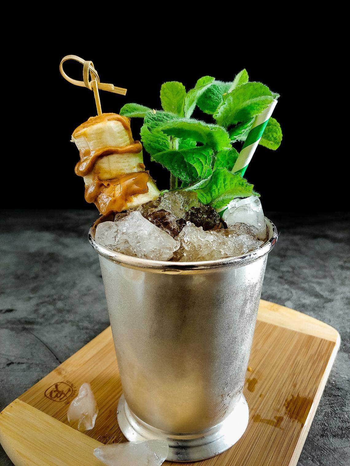 If you just have to have a julep on Kentucky Derby Day, get a little adventurous: Try The King’s Julep, named in this case for The King of Rock and Roll, Elvis Presley. It’s made with his favorite peanut butter and banana flavors.