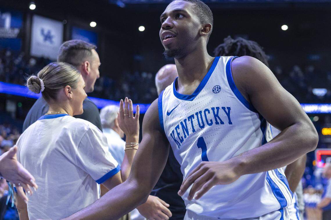 Lamont Butler had three of Kentucky’s 11 steals in Monday night’s win against Wright State in Rupp Arena.
