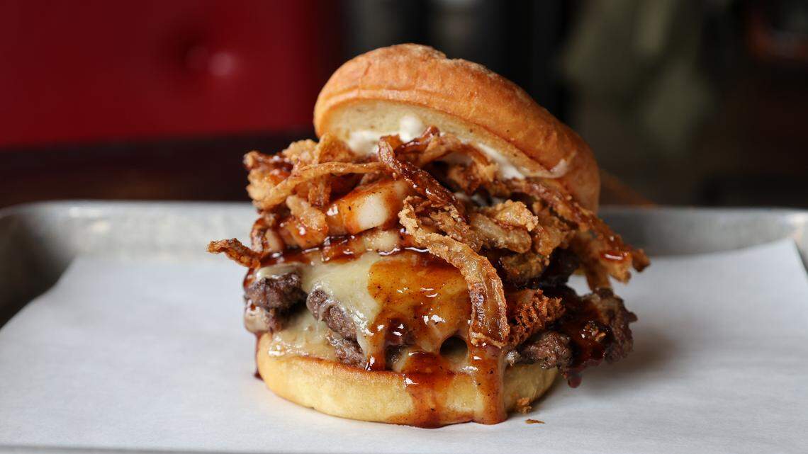 Agave & Rye Smash Me Baby One More Time burger for the Lexington Burger Week.