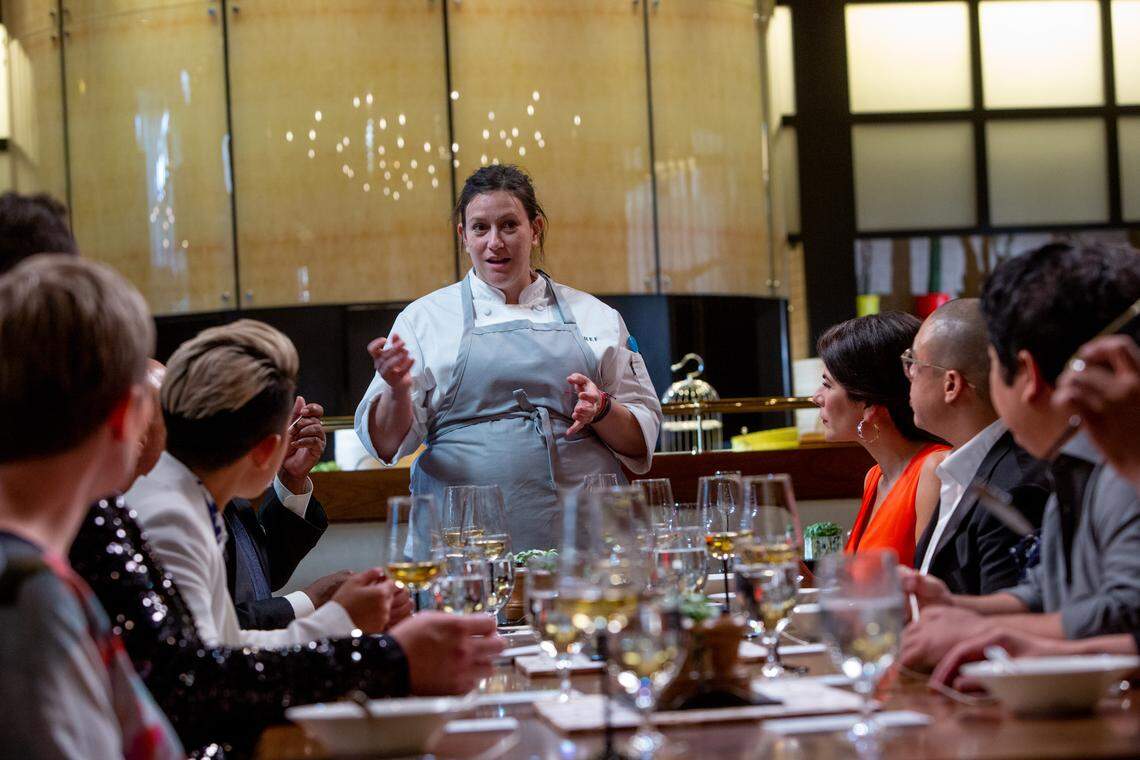 Kentucky’s Sara Bradley was the other chef who made to the final cook-off. She presented her four-course meal second to the judges in Macau on last night’s finale.