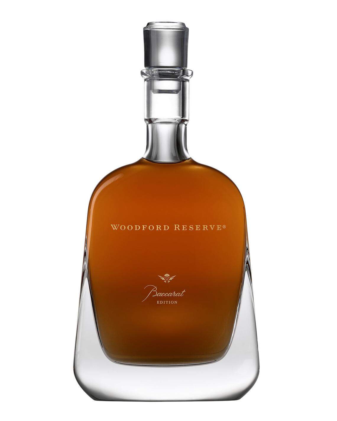 Woodford Reserve Baccarat Edition is aged for three to five years in 30-year-old cognac casks that imparts an enhance fruitiness and spice to the 90.4-proof bourbon.