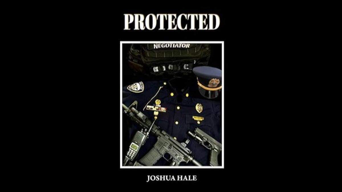 The cover of Joshua Hales’ first book, PROTECTED, which details his time on the force at the Richmond Police Department. 