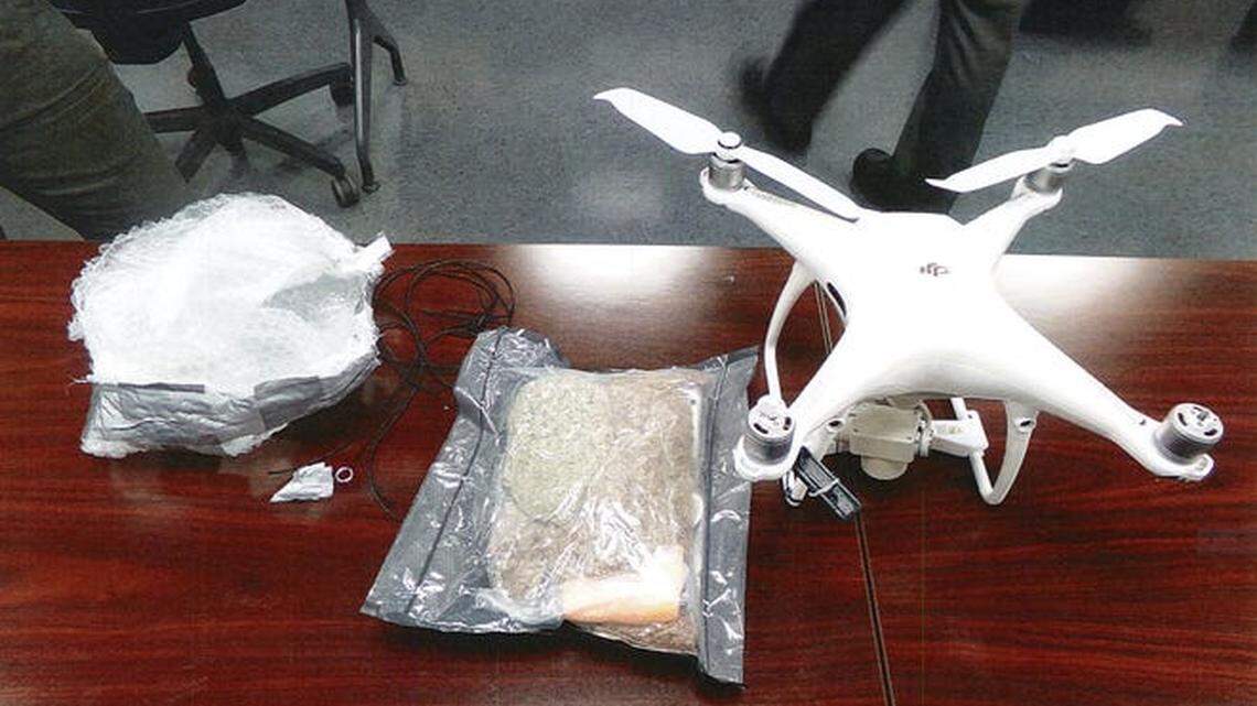 A drone that contained a package suspected to contain marijuana crashed into a woman’s home in Ohio, deputies say.
