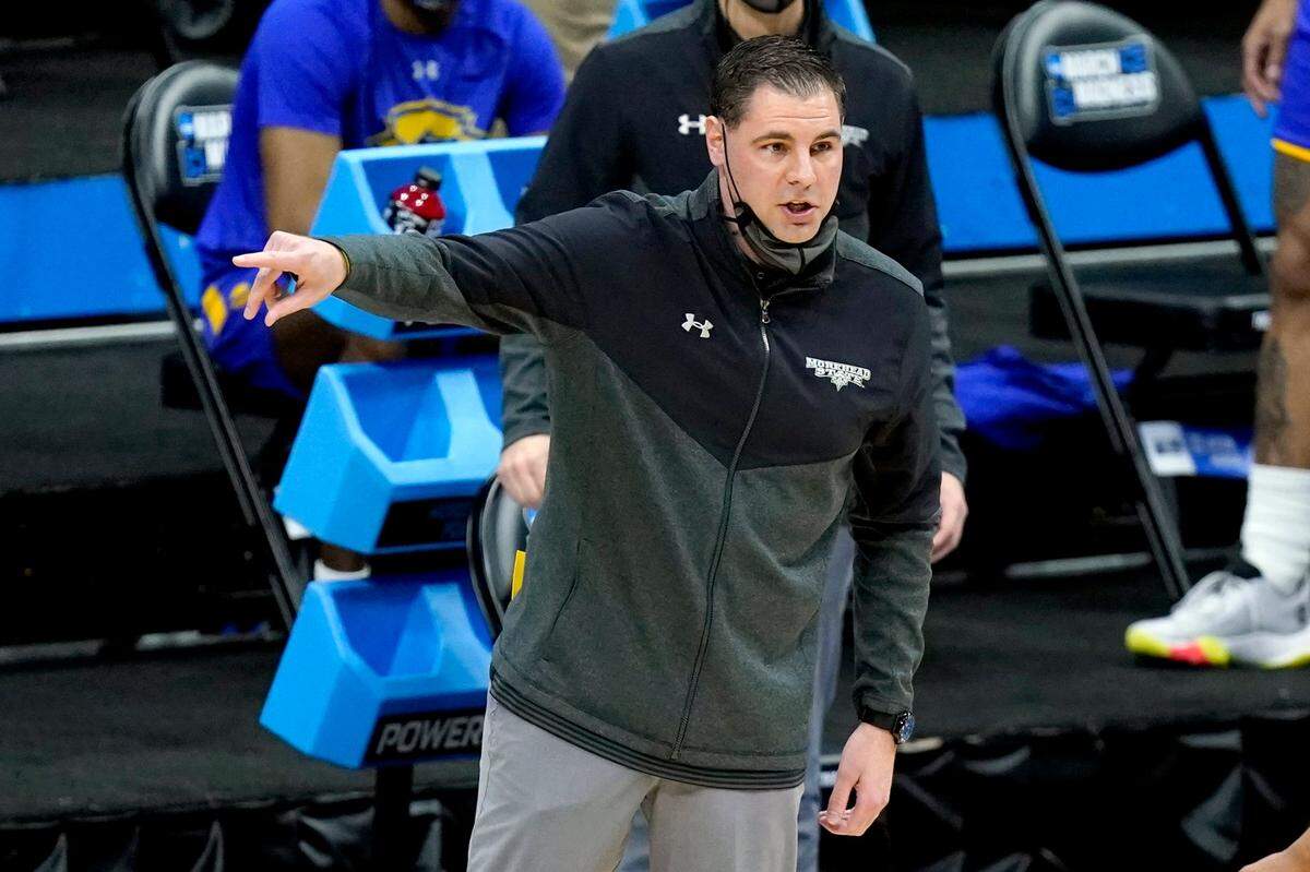 Morehead State men’s basketball coach Preston Spradlin led the Eagles to the 2021 NCAA Tournament, the school’s first trip to the NCAA tourney since 2011.