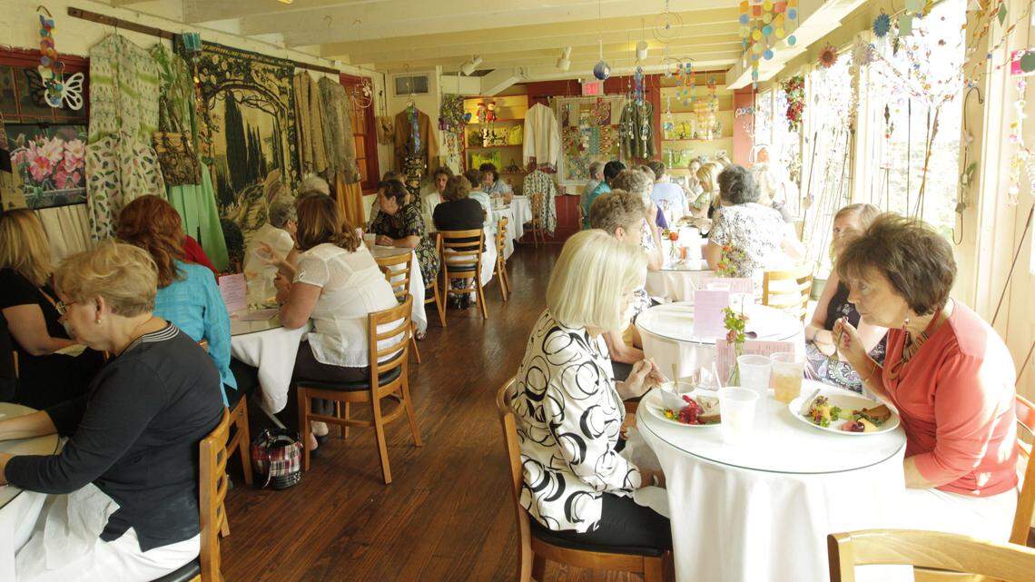 Diners enjoyed lunch at Flag Fork Herb Farm & Garden Cafe in Lexington, Ky., on Wednesday, Aug.  24, 2011. The cafe announced in it's latest newsletter that they are closing. Photo by Pablo Alcala | Staff