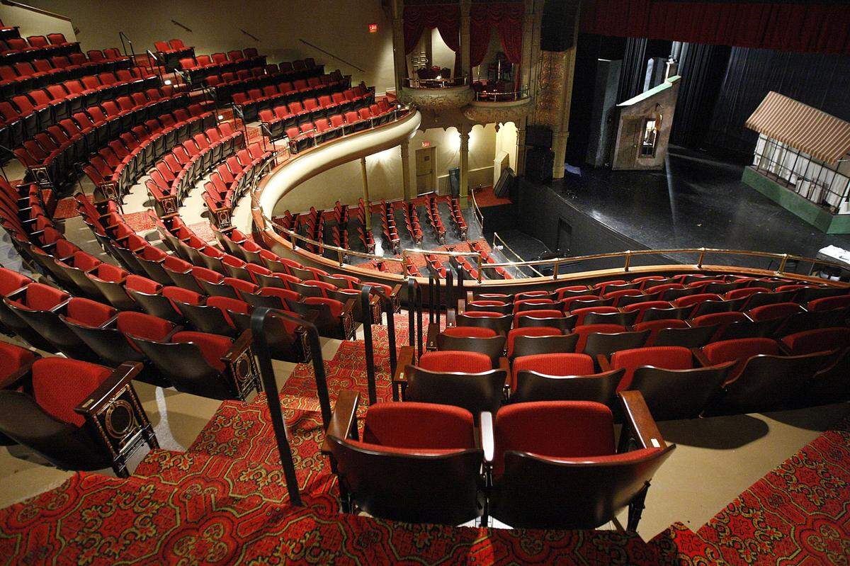 View of the new seats from balcony at the Lexington Opera House on Tuesday, Oct. 14, 2008 in Lexington, Ky.