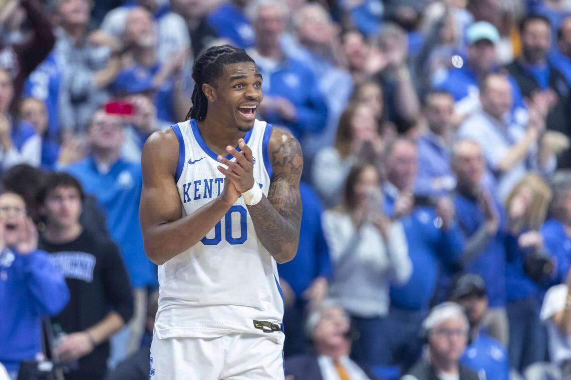 Kentucky guard Otega Oweh is the Wildcats’ leading scorer with 15.9 points per game going into the team’s matchup with Texas on Saturday night.