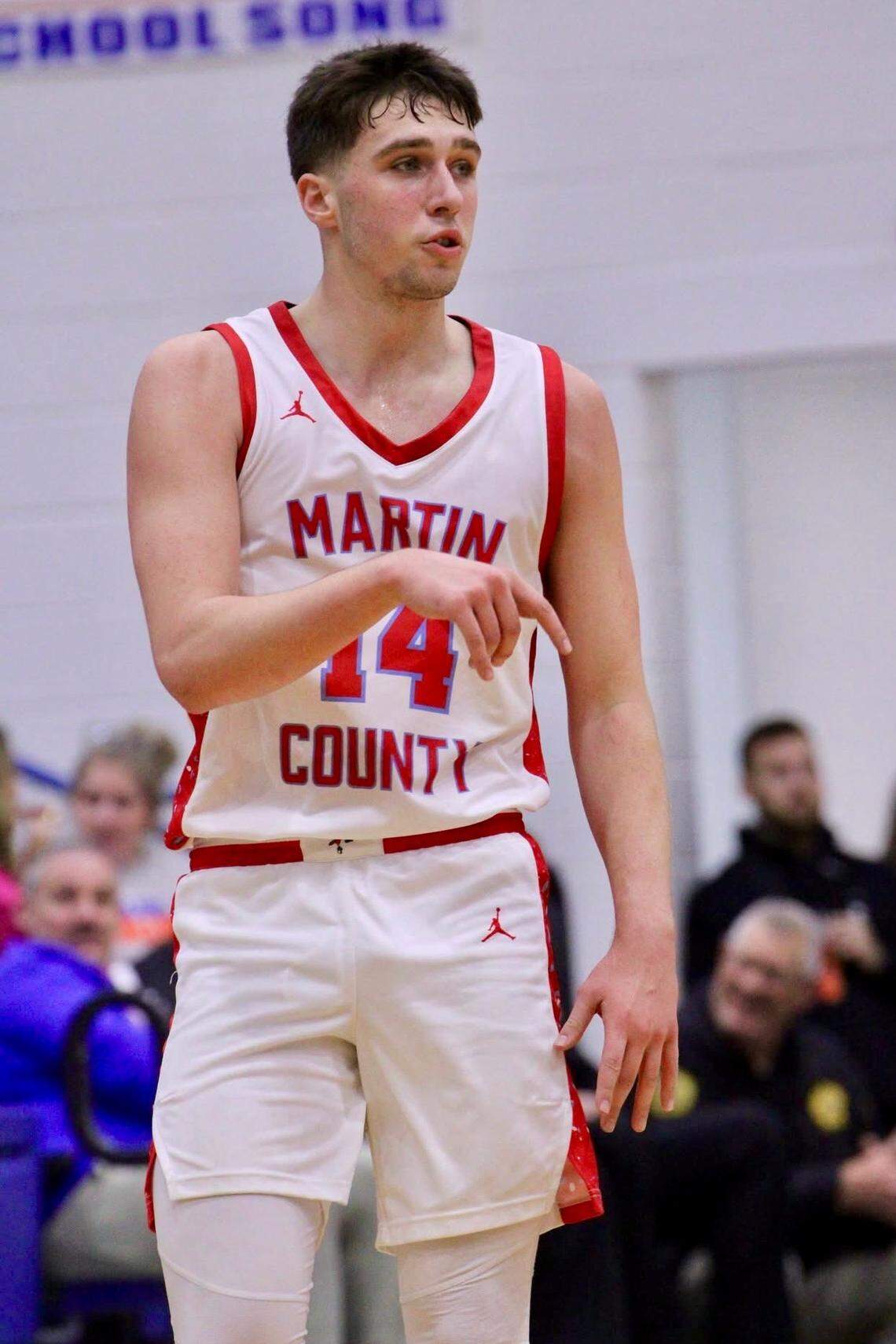 Martin County junior guard Braxton Keathley is one of the top high school boys basketball players in Kentucky.