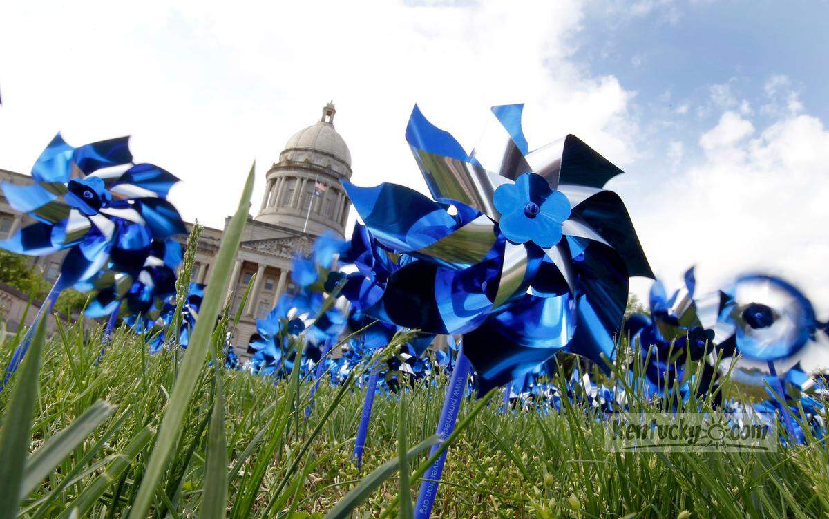 April is Child Abuse Prevention Month and advocates will be once again honoring child sex abuse victims with pinwheels at the Kentucky Capitol. Charles Bertram | Staff
