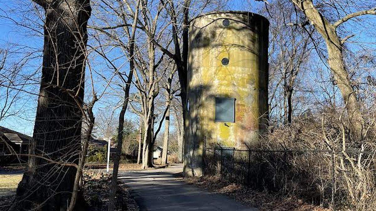 Fayette school district officials said neighbors want to save this silo on the property at 2160 Versailles Road where the Rise STEM Academy for Girls will be built.