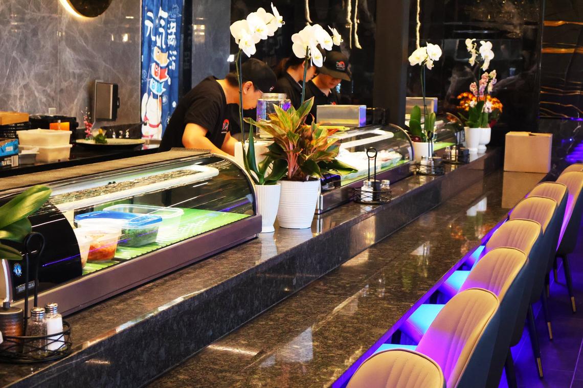 The sushi bar at the new Osaka Japanese Restaurant location, 112 Lucille Dr., Suite 130 in Great Acres.