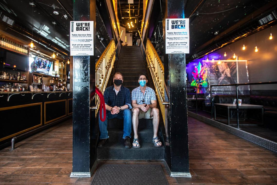 Soundbar general manager Ken Viney, left, and owner Isaac Kurs at the establishment at 208 South Limestone. “Unlike some of the other places we’re taking all of the regulations very very seriously,” Viney said.