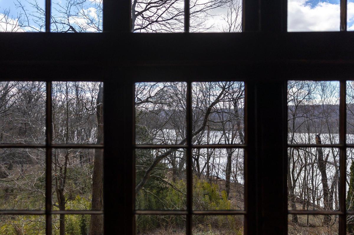 The Ohio River is visible from the front windows of the residence at Payne Hollow in Trimble County, Ky., on Thursday, March 6, 2025. Harlan and Anna Hubbard lived off their land in a very remote and sustainable way for about 40 years at Payne Hollow.