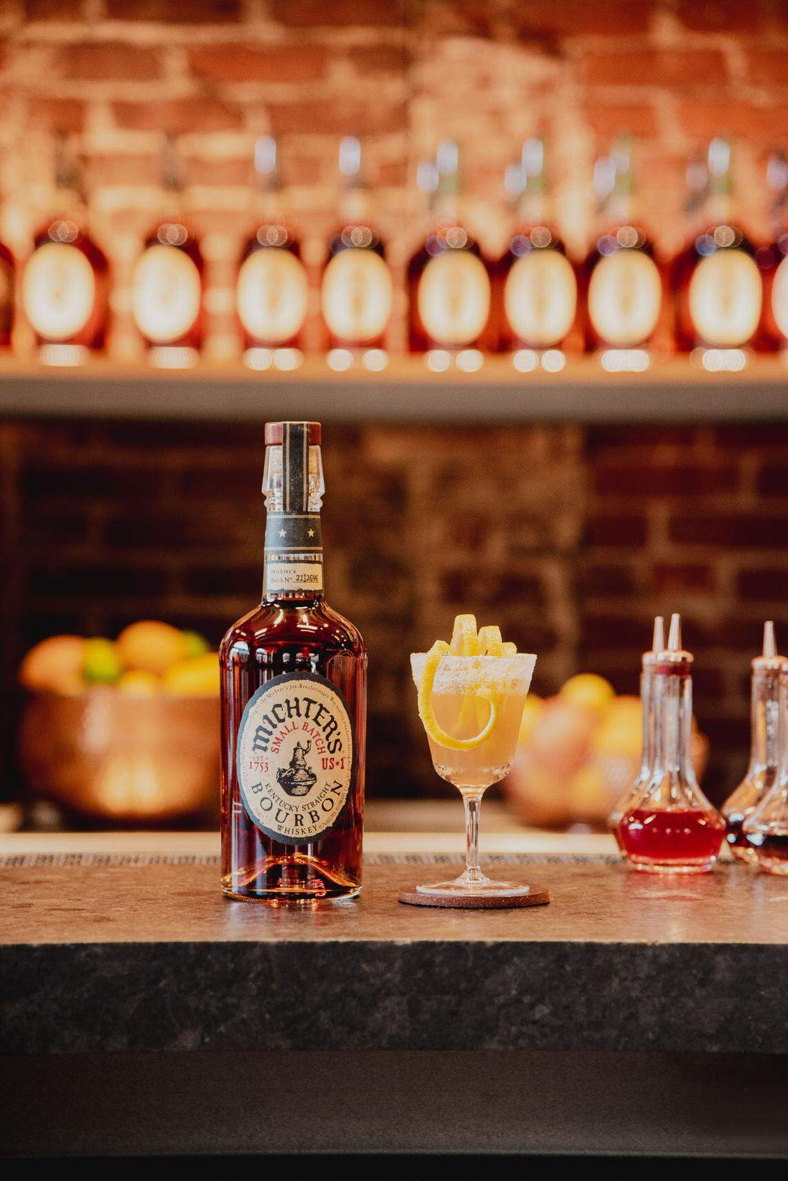 One of the most popular drinks on the Classics menu at The Bar at Fort Nelson is the Bourbon Crusta.