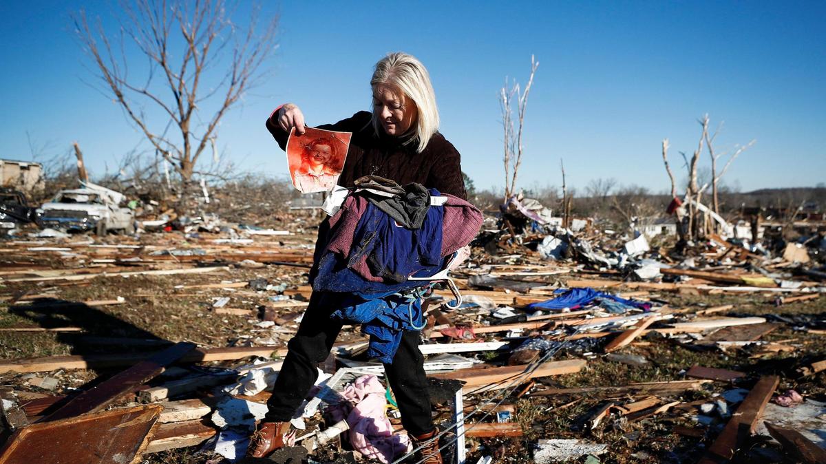 In the rubble of Dawson Springs, a question: ‘How do you start all over from this?’